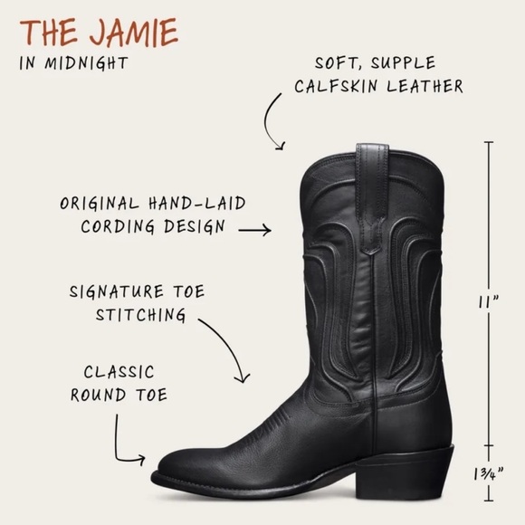 Tecovas Jamie Boots in Midnight - Picture 2 of 13